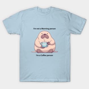 Walrus drinking coffee T-Shirt